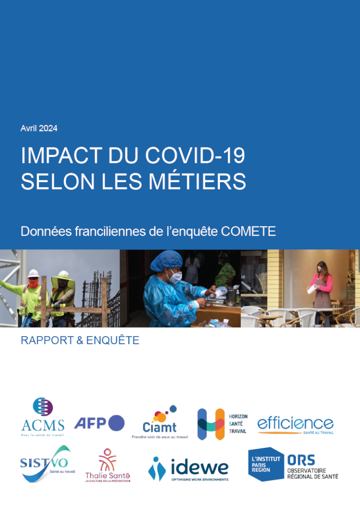Impact du COVID-19 selon les métiers. Données franciliennes de l’enquête COMÈTE