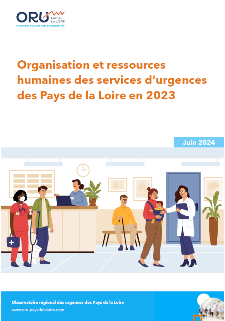 Organisation et ressources humaines des services d’urgences des Pays de la Loire en 2023